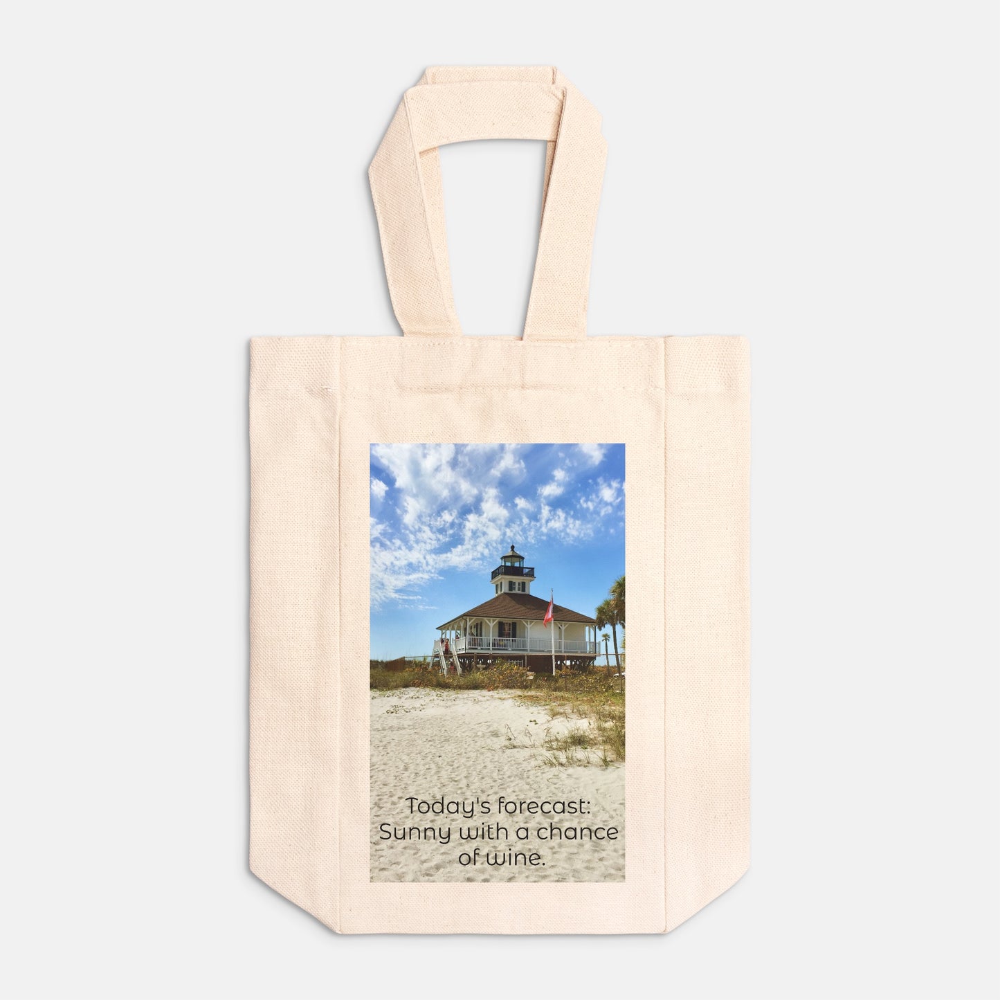 Boca Grande Wine Tote Canvas (Double)
