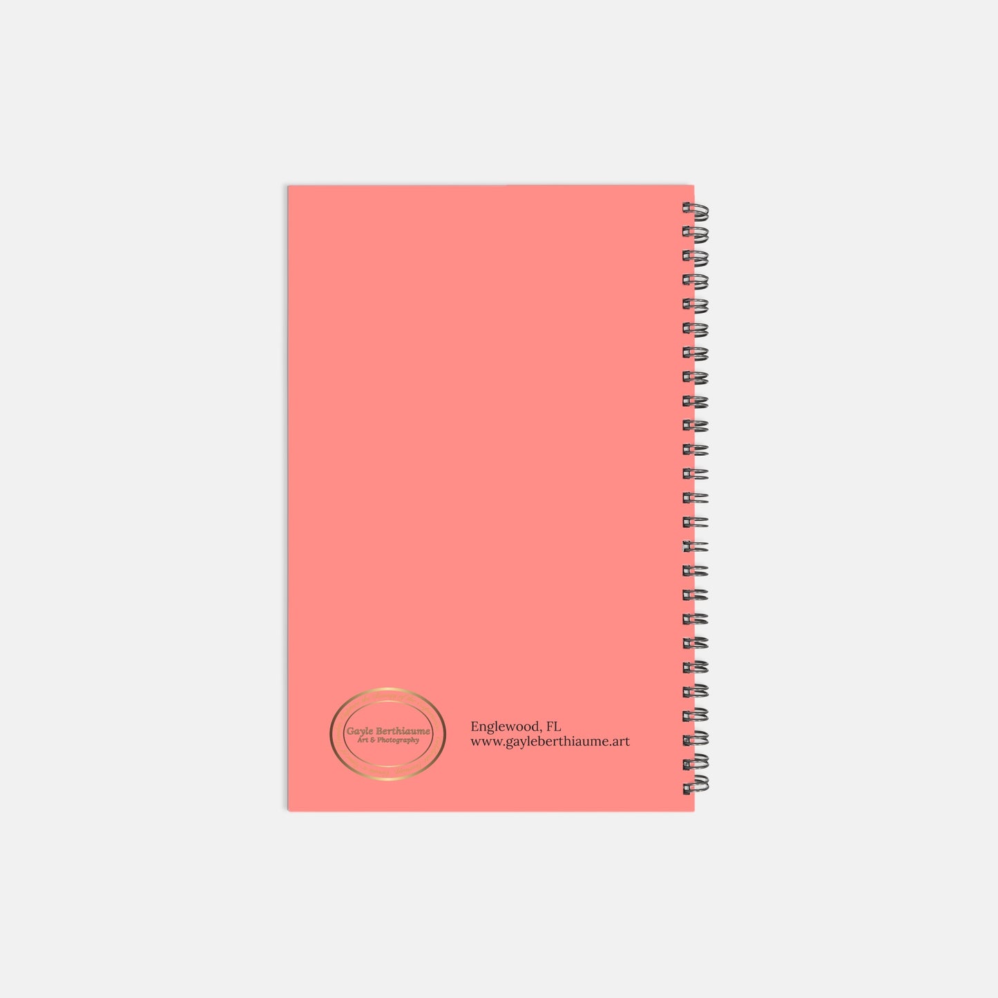 Good Times Good Friends Recipe Soft cover Spiral Book 5.5 x 8.5 Coral