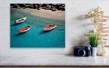 Boats of Bonaire - Canvas Print