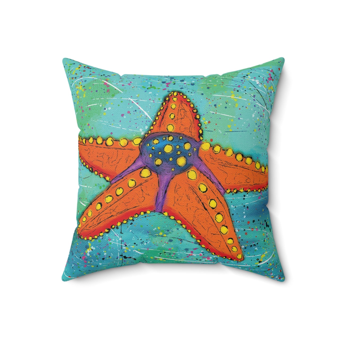 Starfish Square Pillow