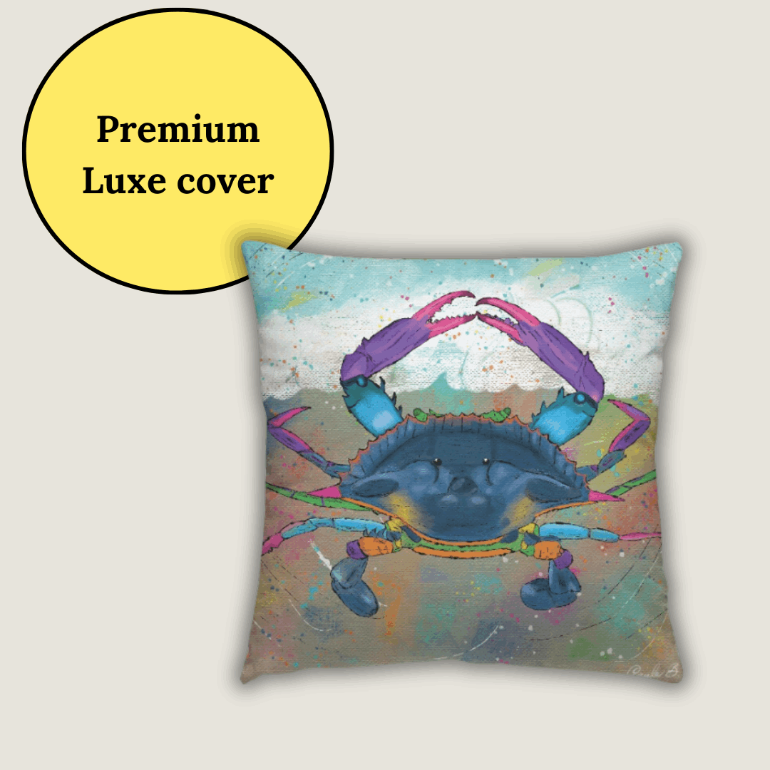 Crab Pillow 14 Inch