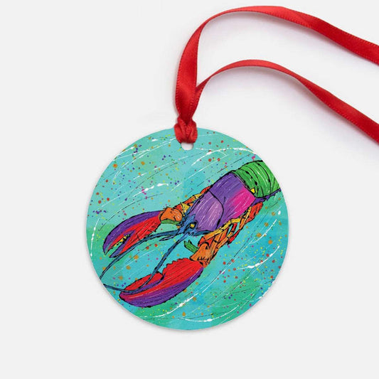 Lobster Ornament - One-Sided (Round)