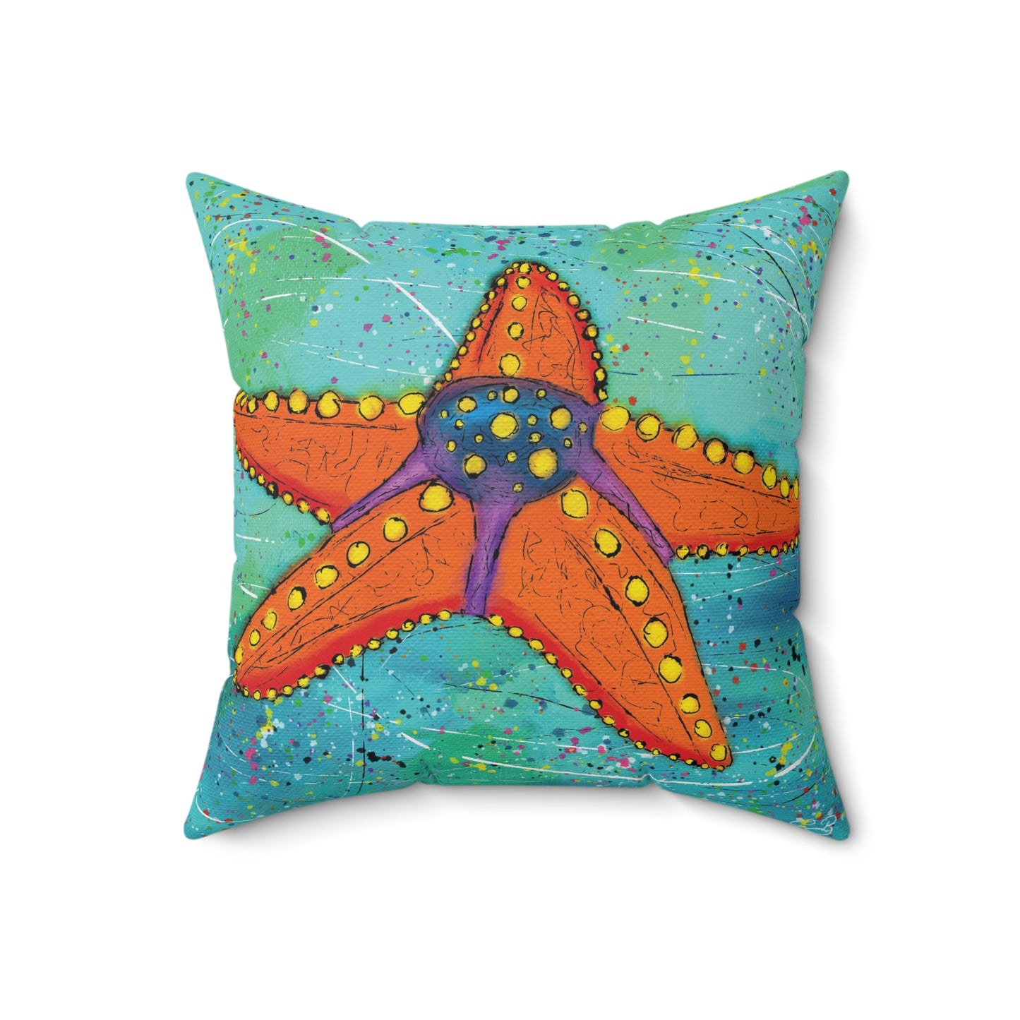 Starfish Square Pillow