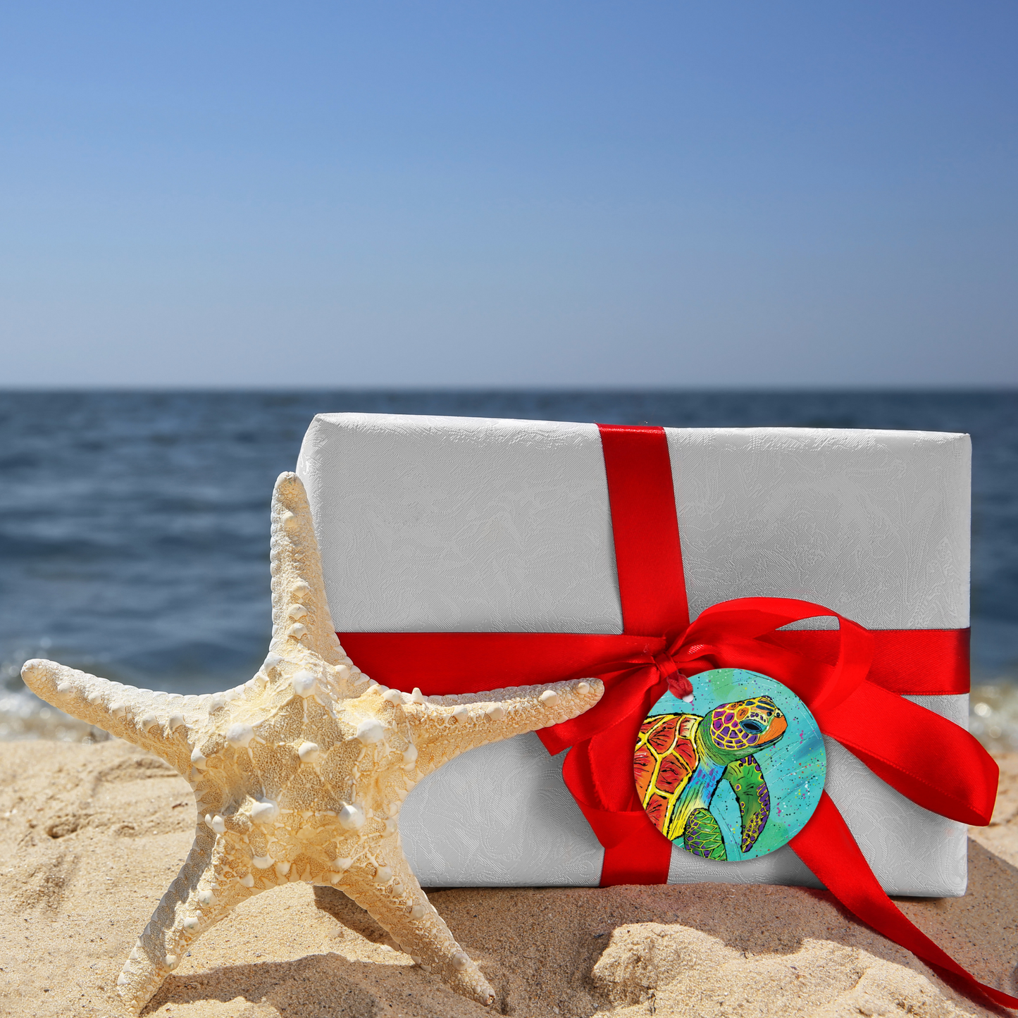 Sea Turtle Ornament - One-Sided (Round)