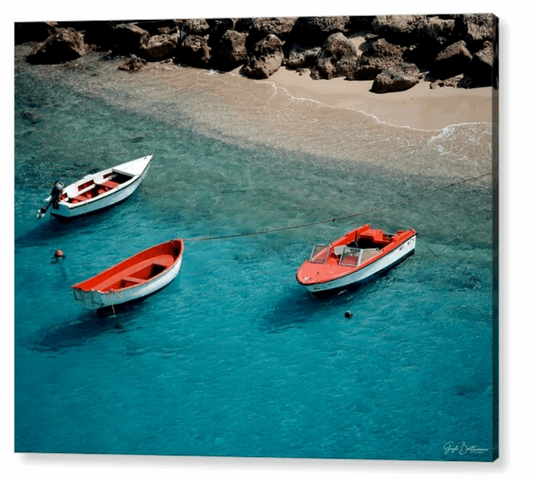 Boats of Bonaire - Acrylic Print