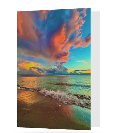 Rainbow Beach - Greeting Card