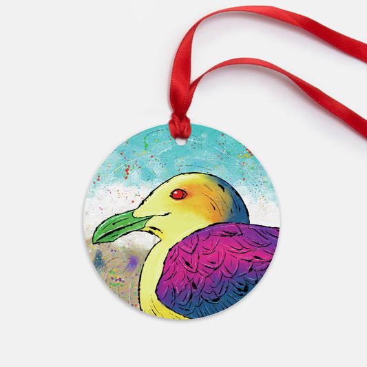 Seagull Ornament - One-Sided (Round)