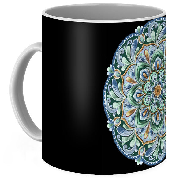 Calming Blue Mandala - Mug