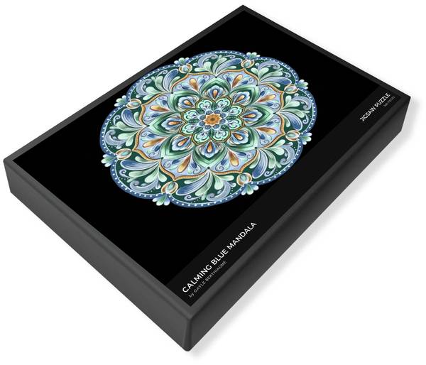 Calming Blue Mandala - Puzzle