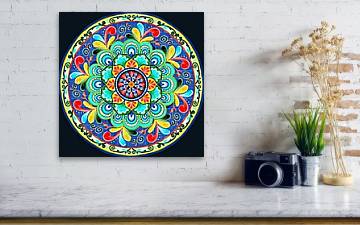 Carnival Mandala - Acrylic Print