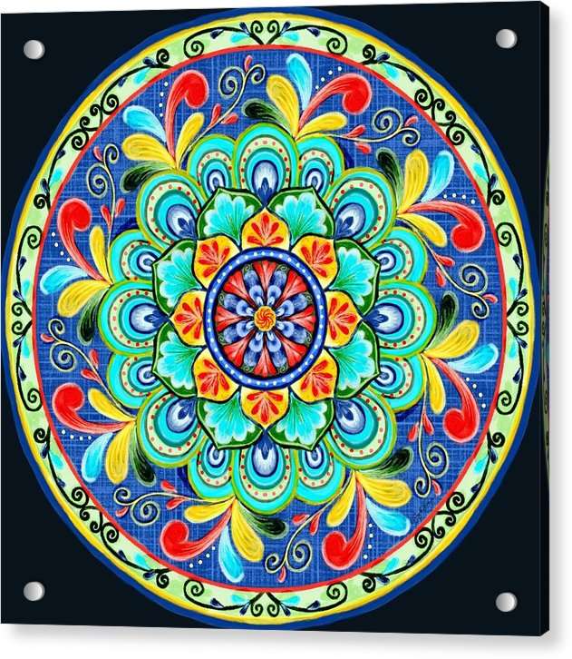 Carnival Mandala - Acrylic Print