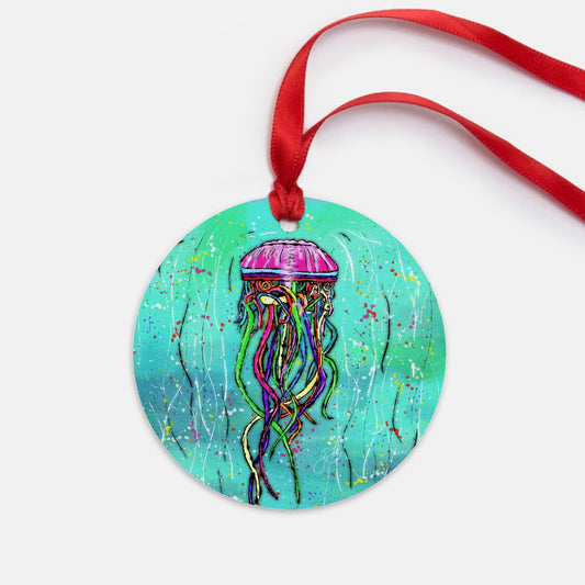Jellyfish Ornament - One-Sided (Round)