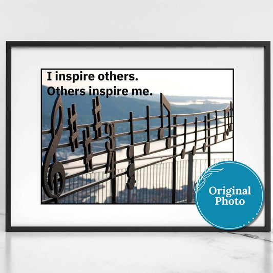 Inspirational Original Photo Music Quote | Created By Gayle