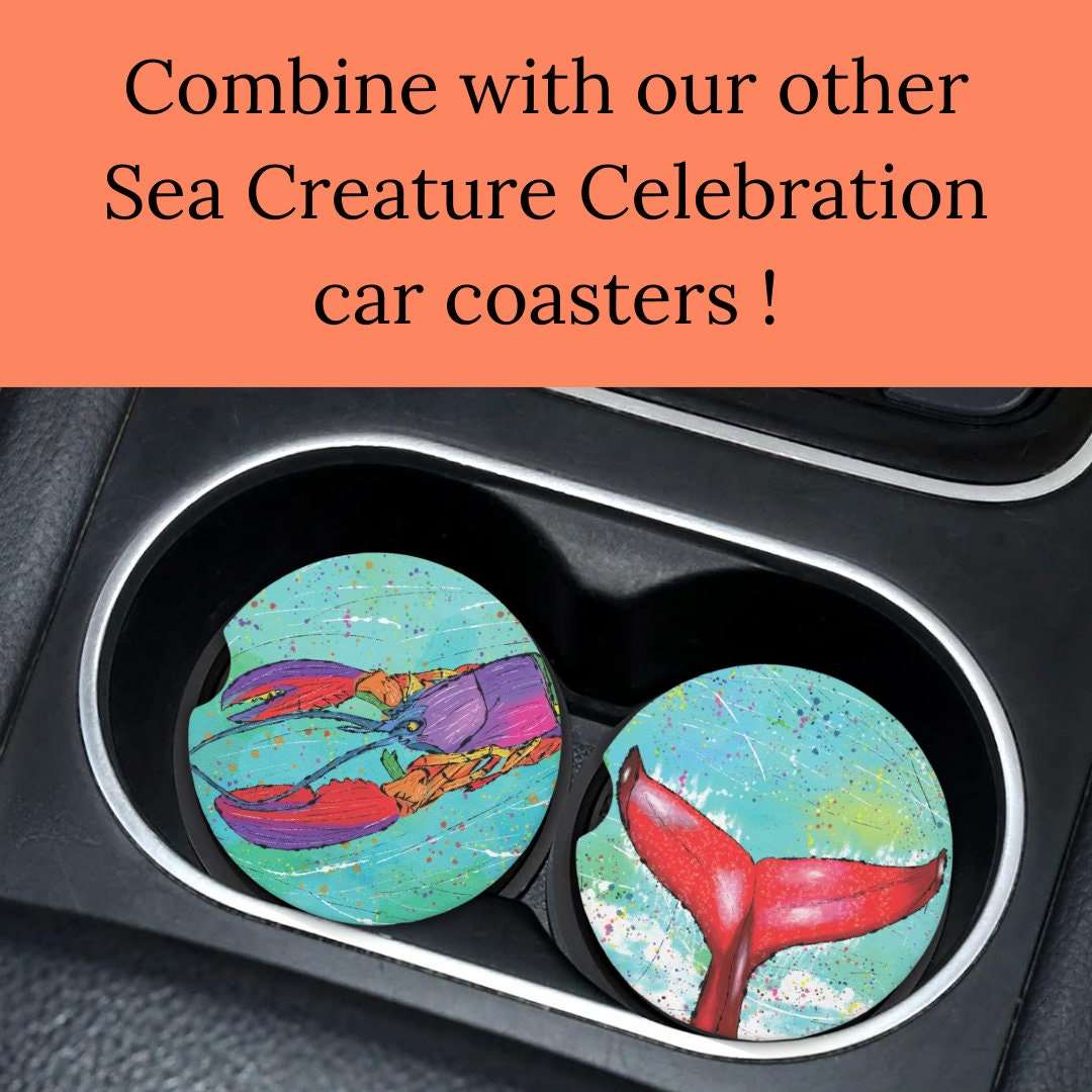 Lobster Sandstone Car Coaster | Design Created By Gayle