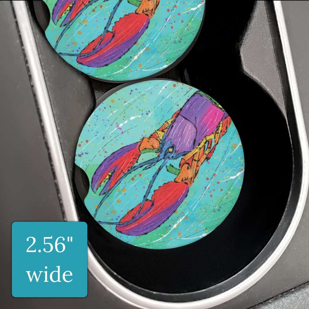 Lobster Sandstone Car Coaster | Design Created By Gayle