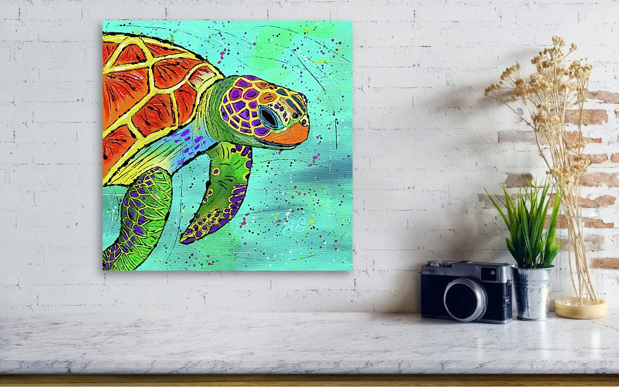 Sea Turtle Celebration - Acrylic Print