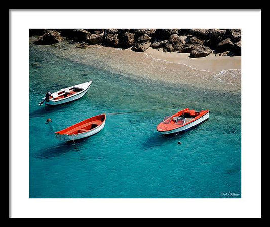 Boats of Bonaire - Framed Print