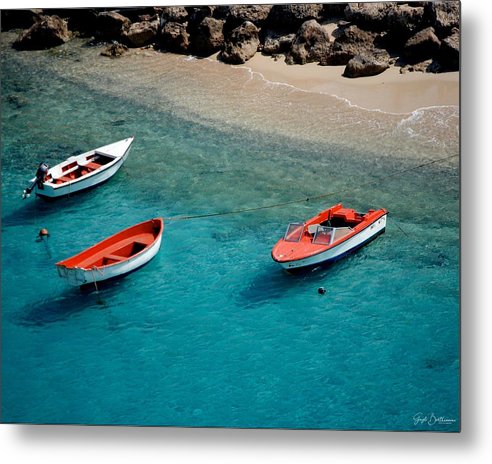 Boats of Bonaire - Metal Print