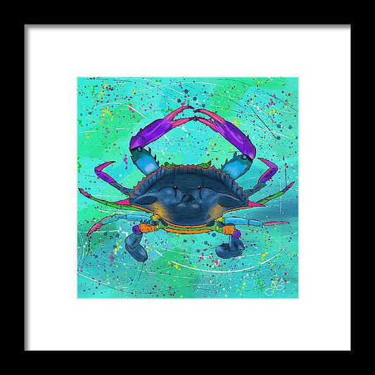 Blue Crab Celebration - Framed Print