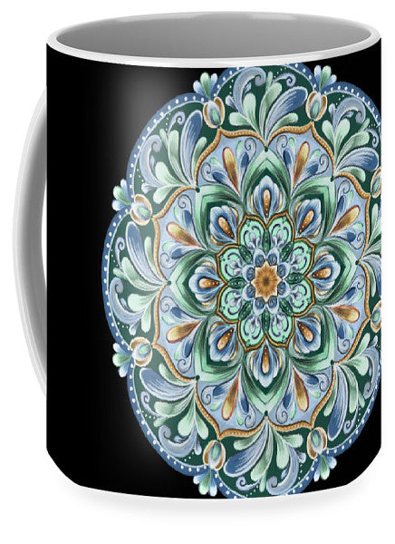 Calming Blue Mandala - Mug