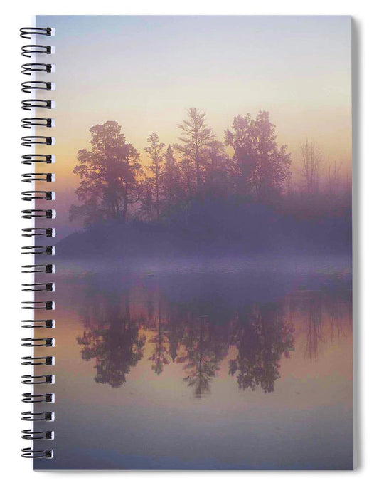 Early Morning Trees - Spiral Notebook