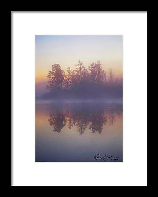 Early Morning Trees - Framed Print