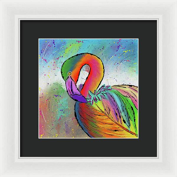 Flamingo Celebration - Framed Print