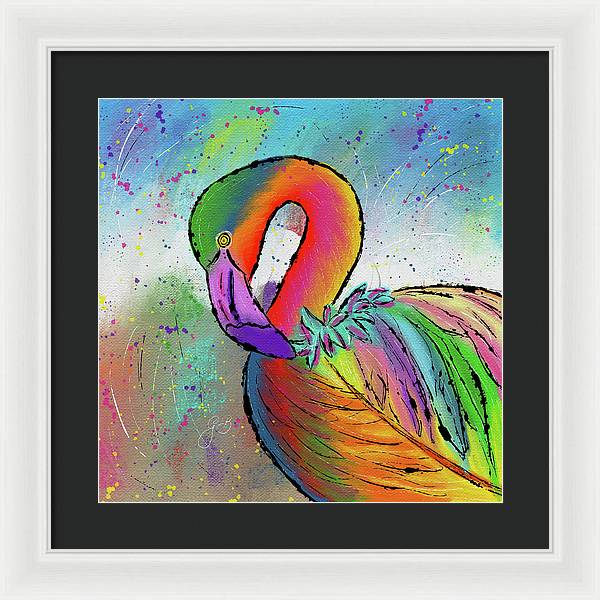 Flamingo Celebration - Framed Print