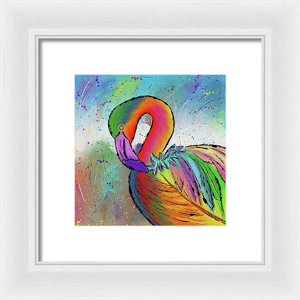 Flamingo Celebration - Framed Print
