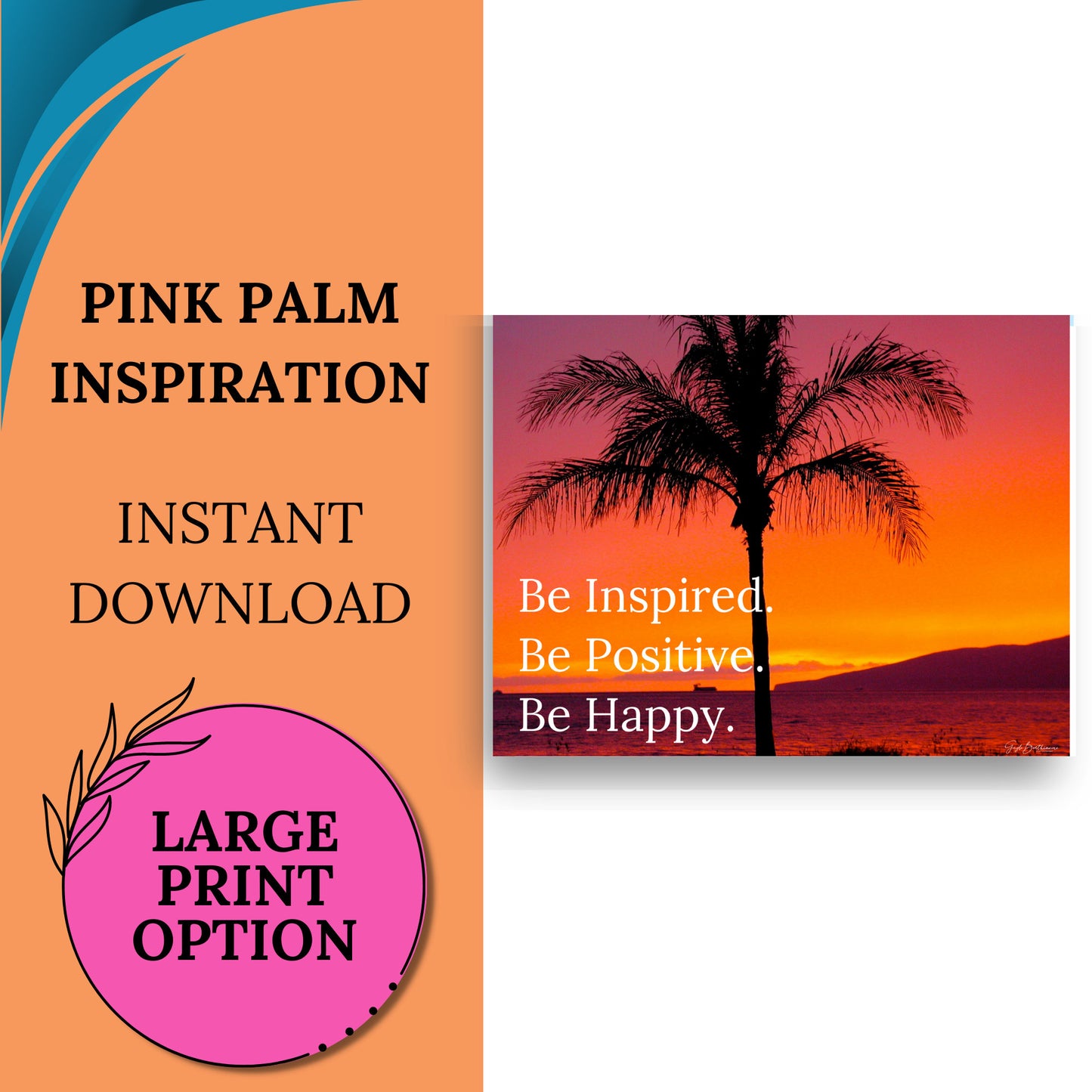 Inspiration Quote Palm Photo | Created By Gayle