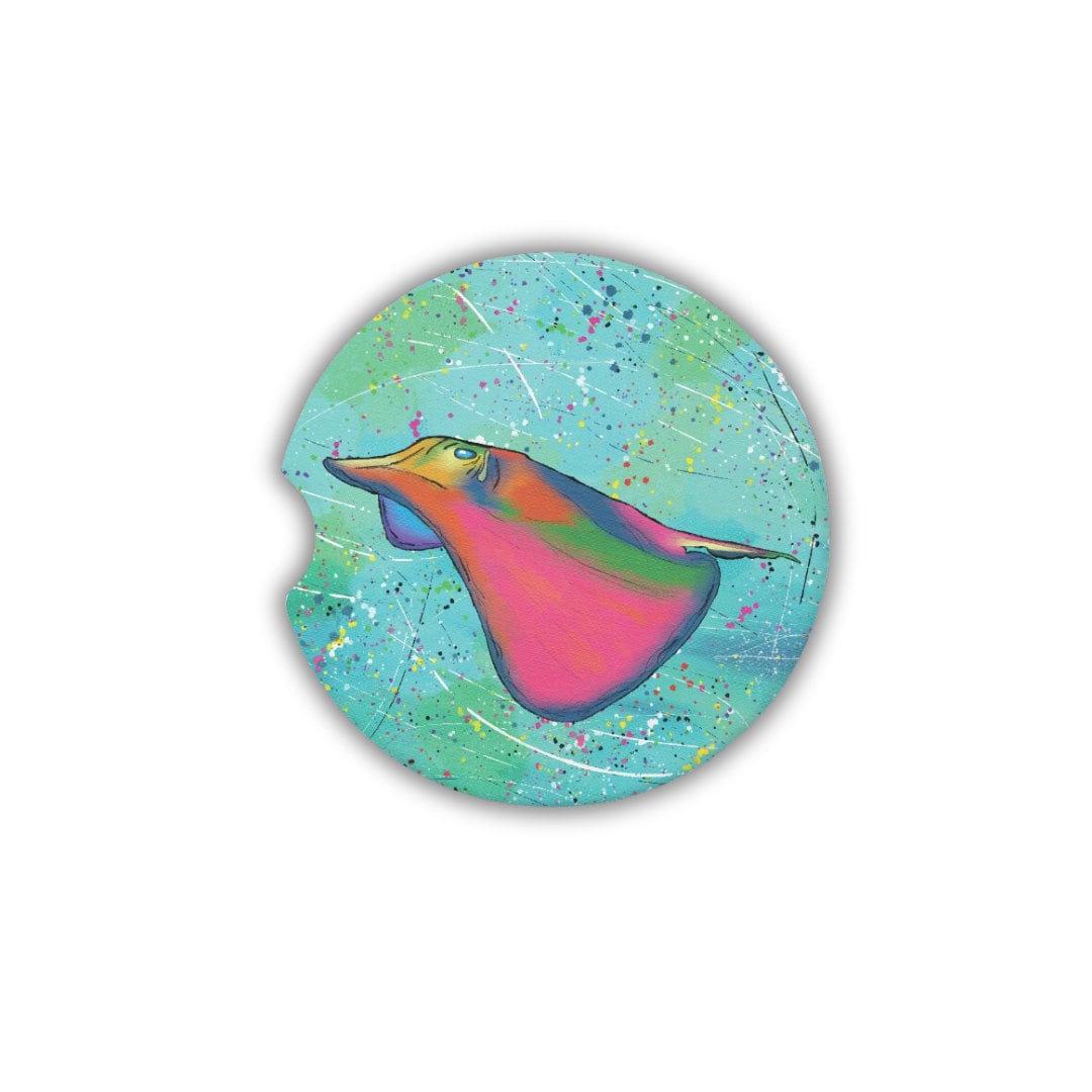 Stingray Sandstone Car Coaster | Design Created By Gayle
