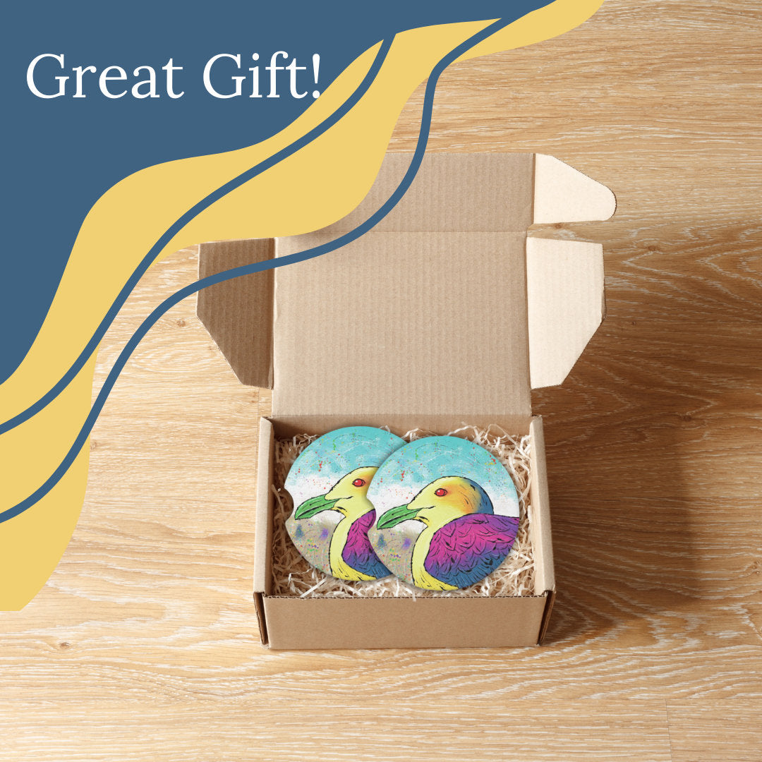 Seagull Sandstone Car Coaster | Design Created By Gayle