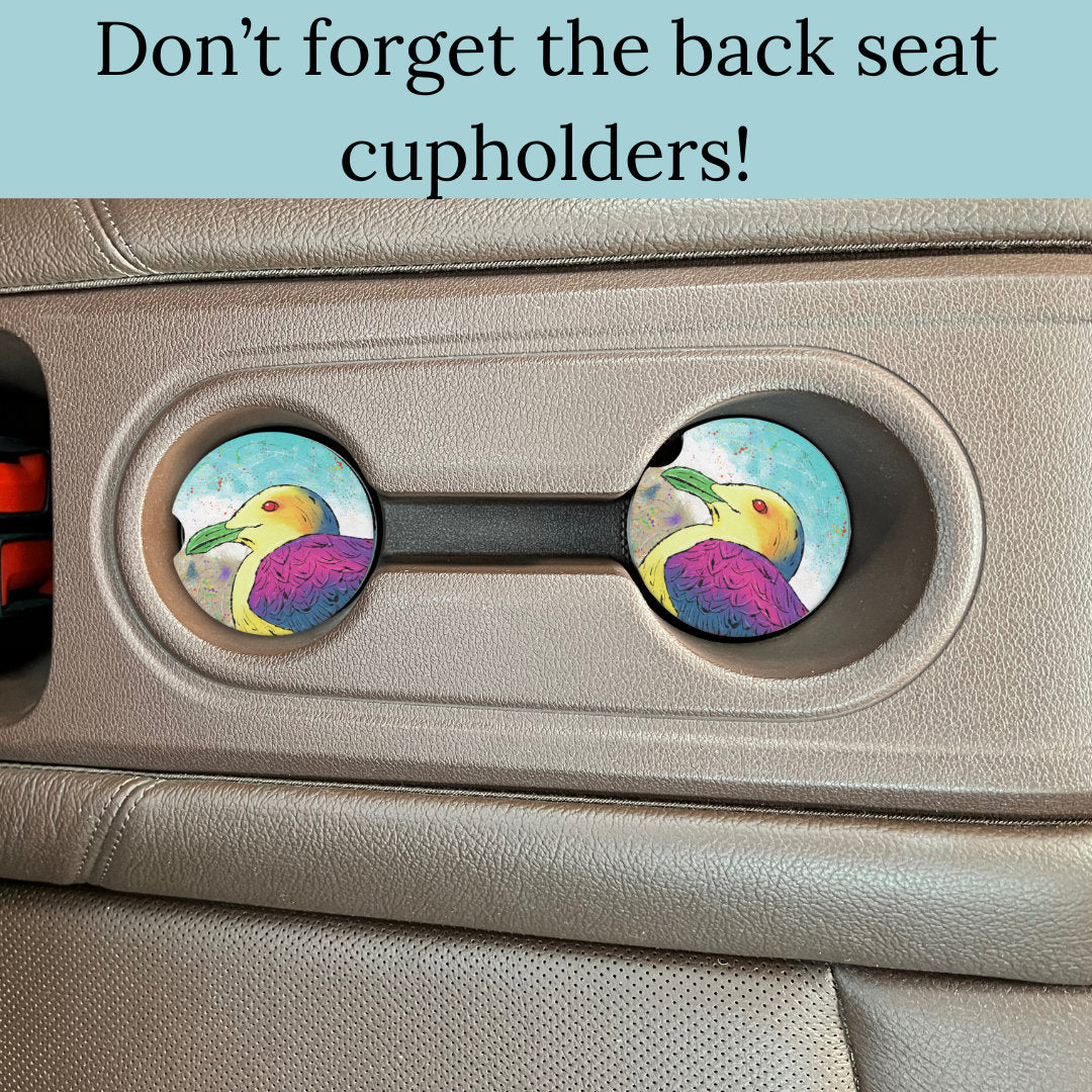 Seagull Sandstone Car Coaster | Design Created By Gayle