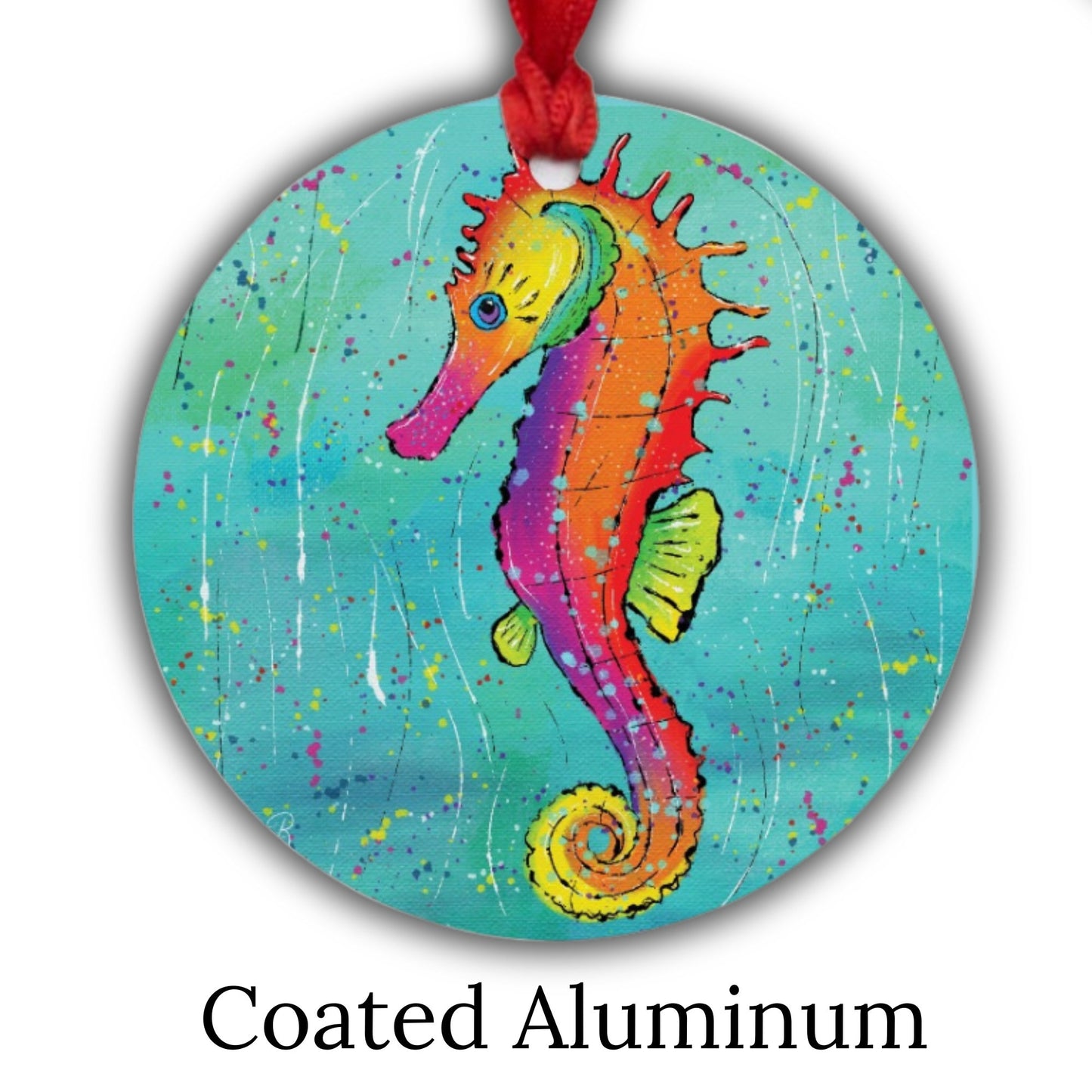 Sea Horse Celebration Ornament - One-Sided (Round)