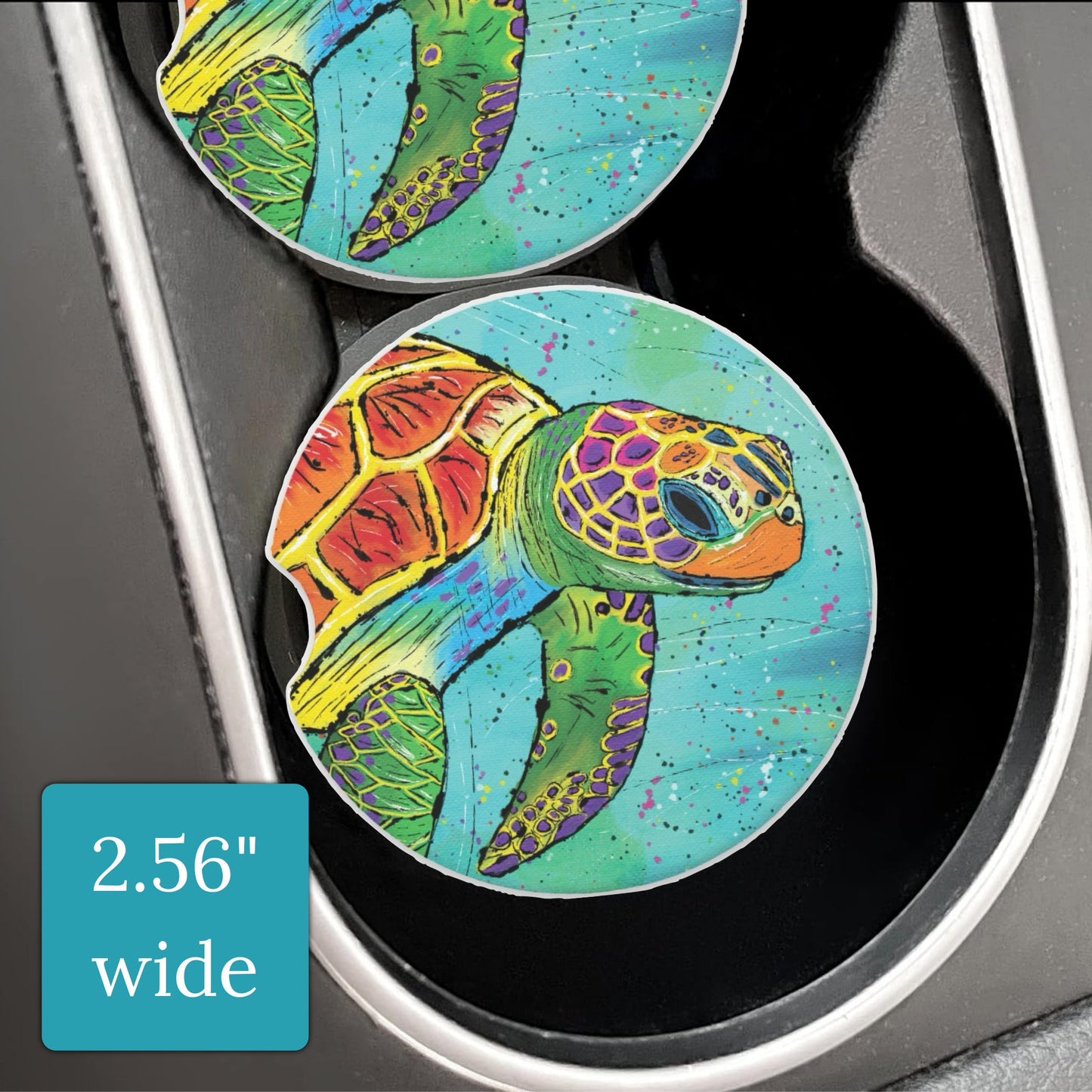 Sea Turtle Sandstone Car Coaster