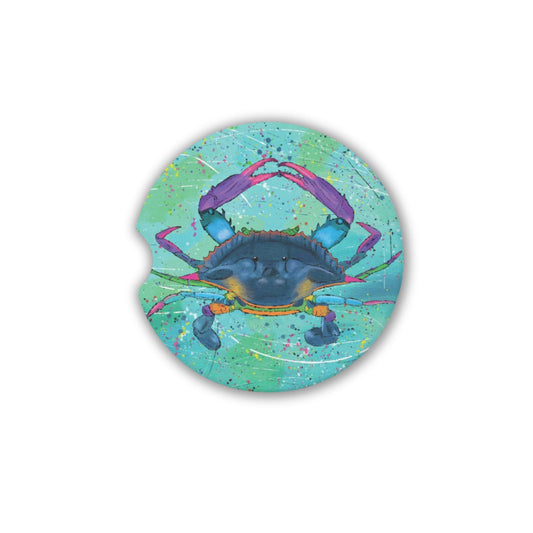 Blue Crab Sandstone Car Coaster | Design Created By Gayle