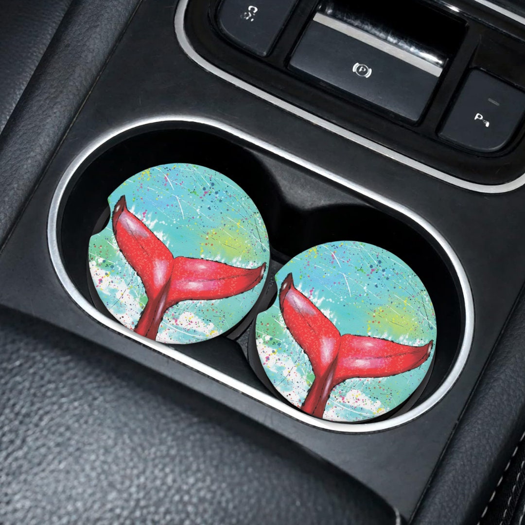 Whale Tail Sandstone Car Coaster | Design Created By Gayle