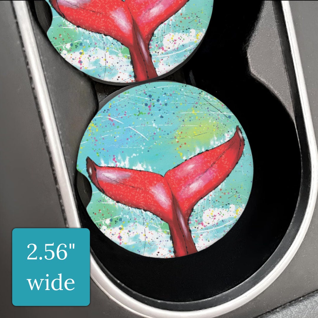 Whale Tail Sandstone Car Coaster | Design Created By Gayle
