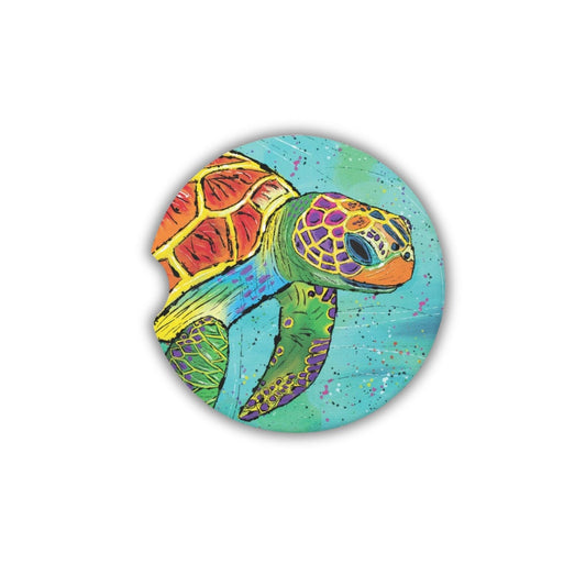 Sea Turtle Sandstone Car Coaster