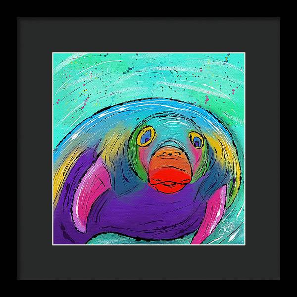 Manatee Celebration - Framed Print