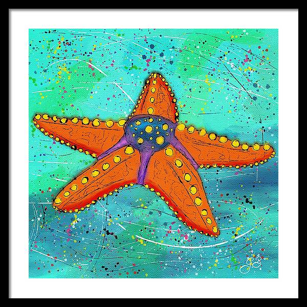 Sea Star Celebration - Framed Print