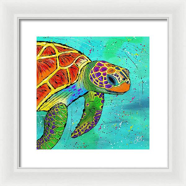 Sea Turtle Celebration - Framed Print
