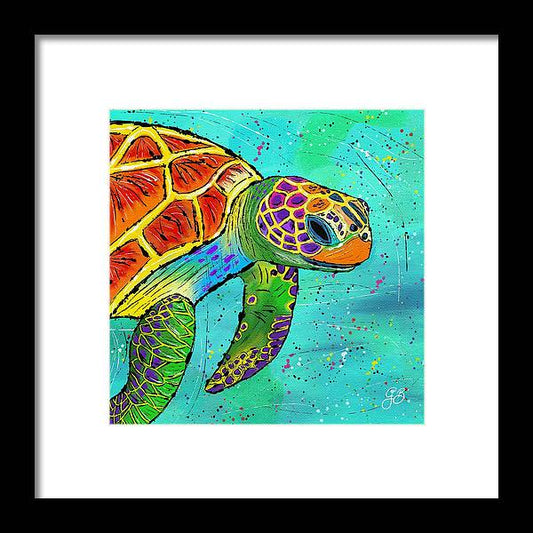 Sea Turtle Celebration - Framed Print