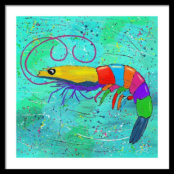 Shrimp Celebration - Framed Print