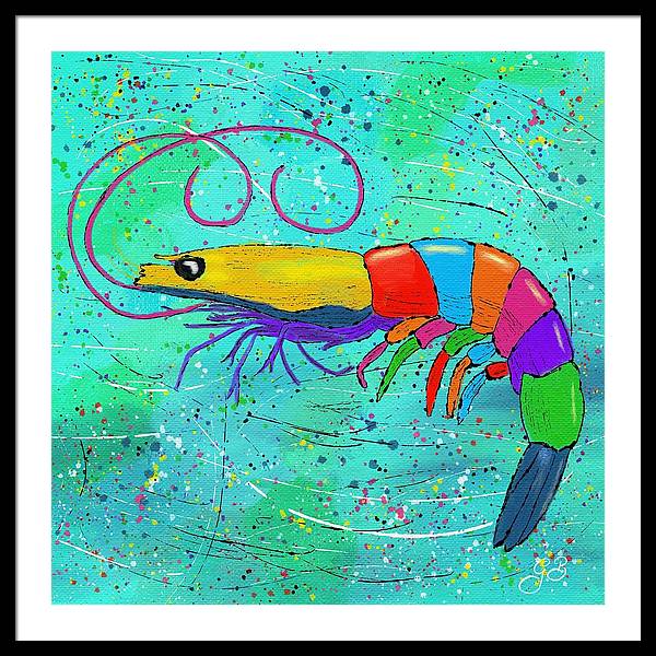 Shrimp Celebration - Framed Print