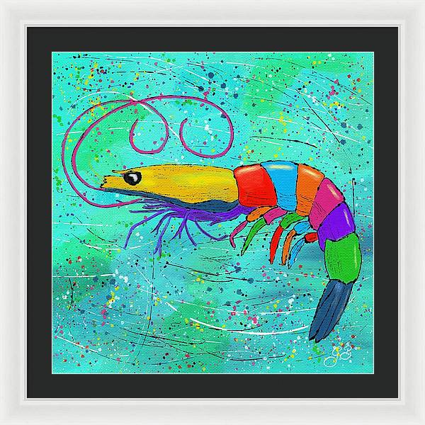 Shrimp Celebration - Framed Print