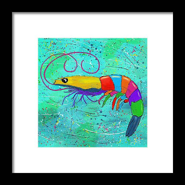 Shrimp Celebration - Framed Print