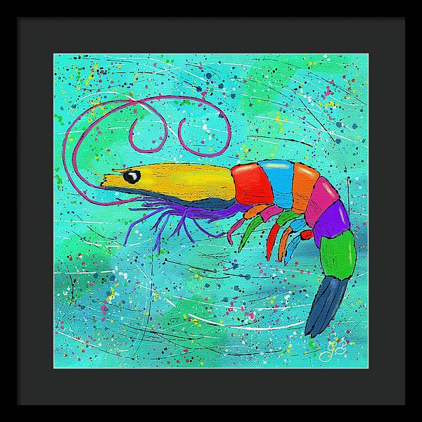 Shrimp Celebration - Framed Print