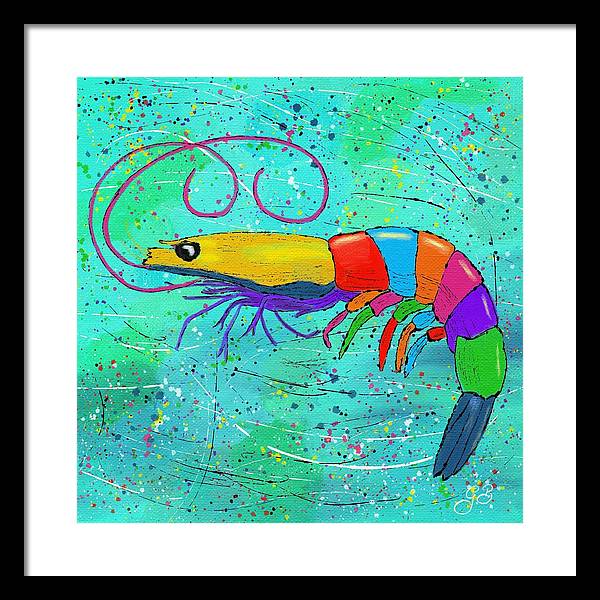 Shrimp Celebration - Framed Print