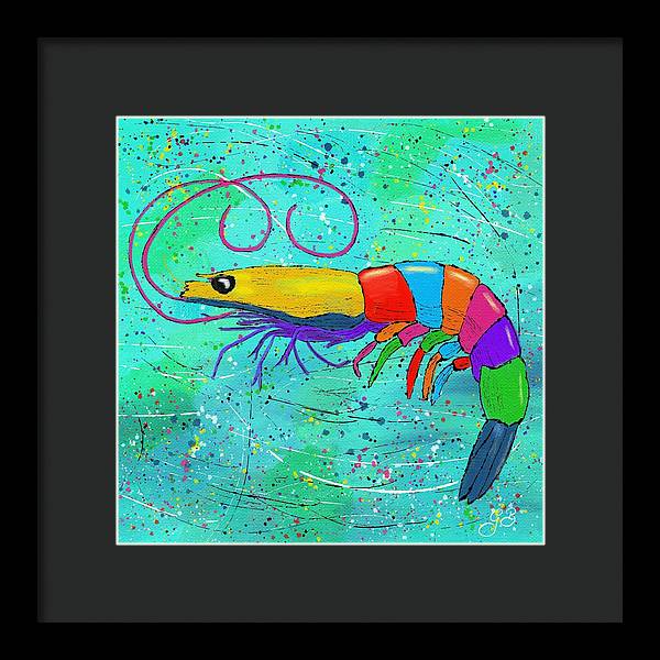 Shrimp Celebration - Framed Print